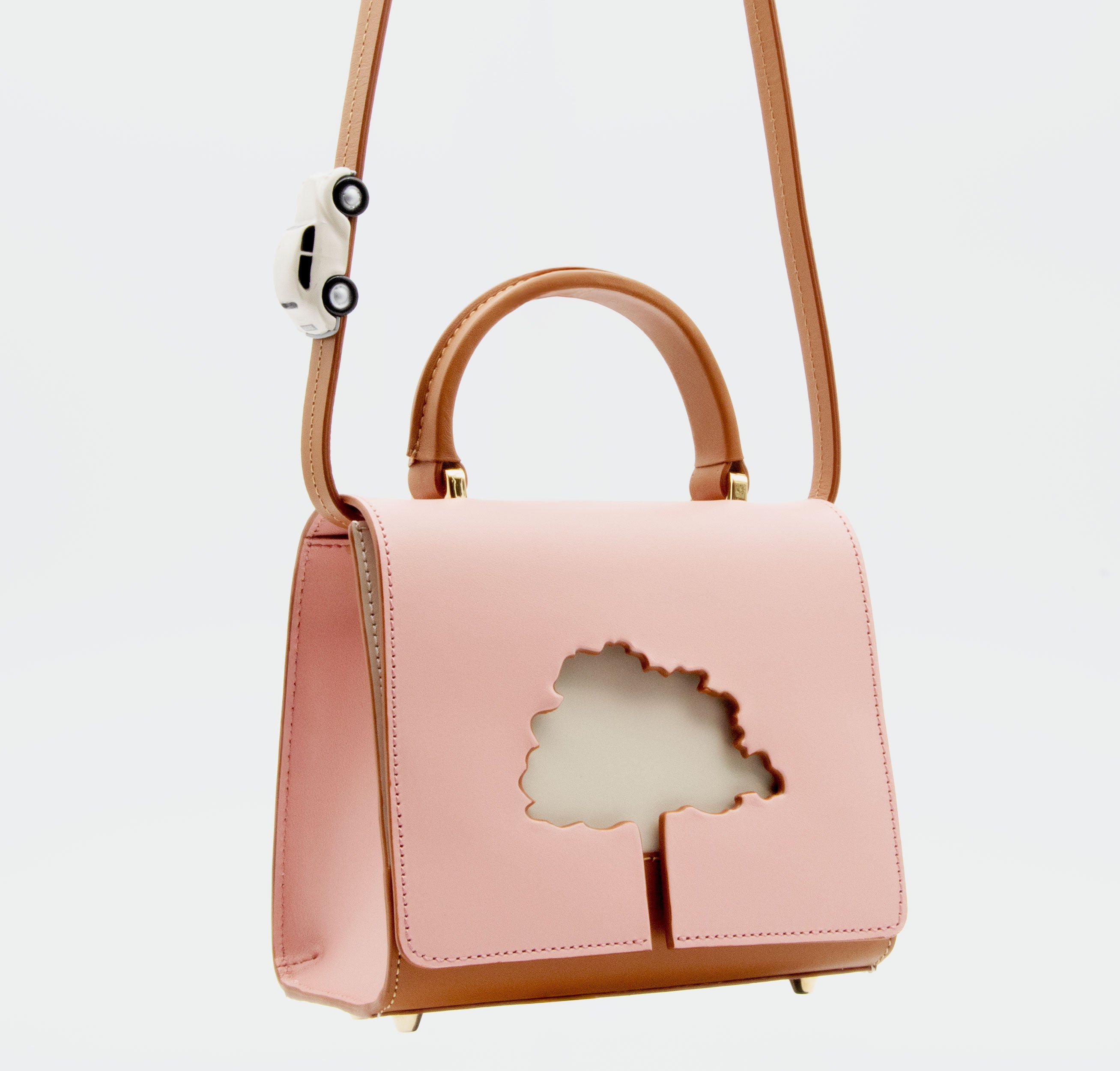 ONE WAY Pink small leather shoulder bag LIMITED EDITION – ABSURDE