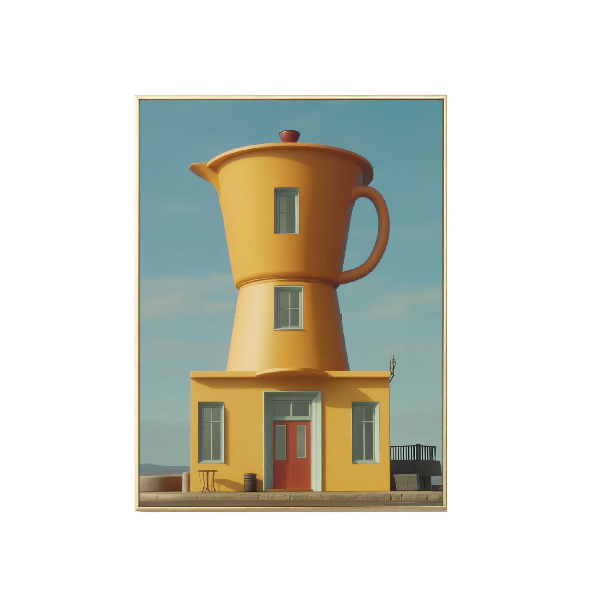 Good Morning Coffee Machine House Print