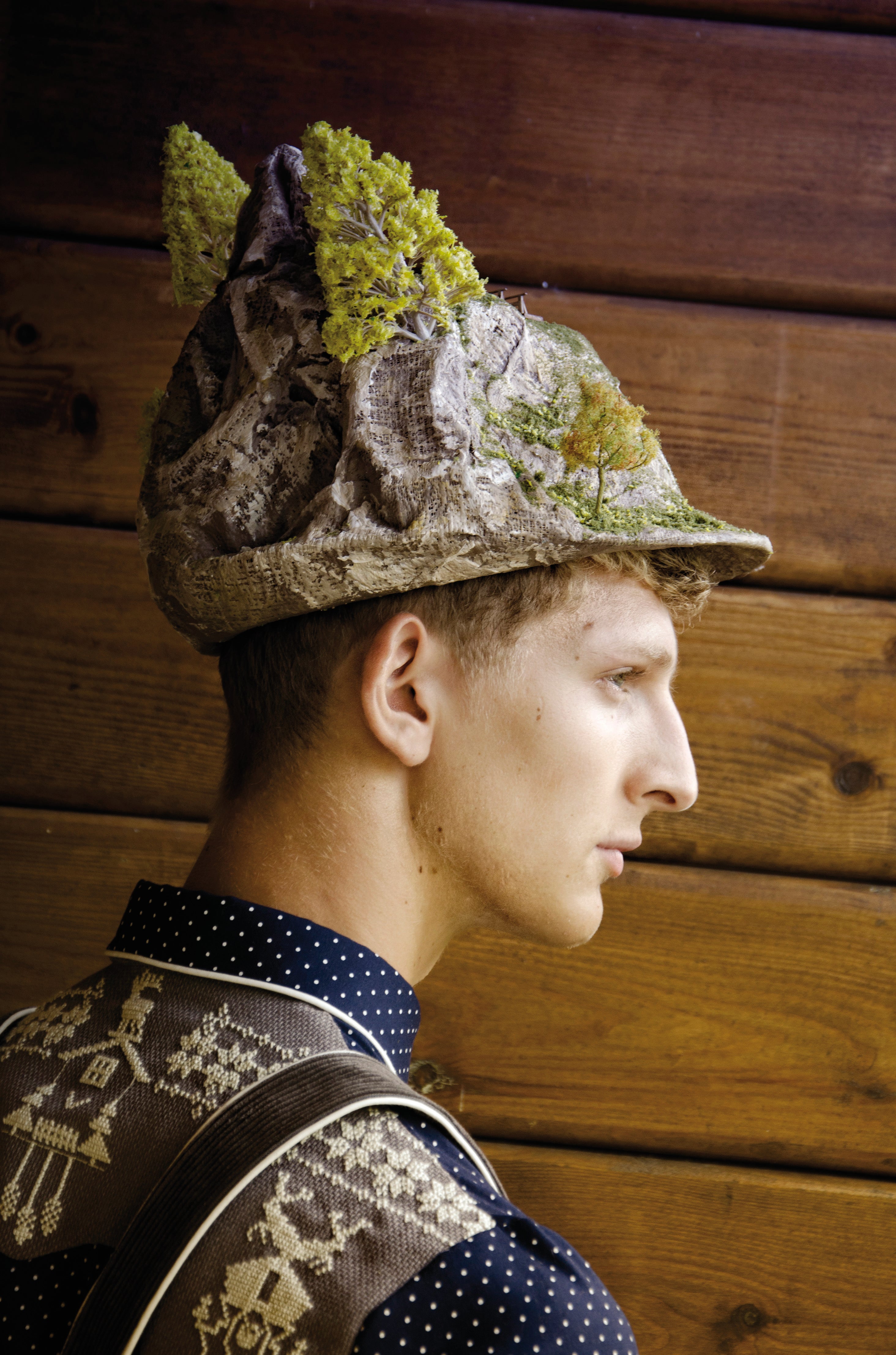 Yellow Trees Landscape hat