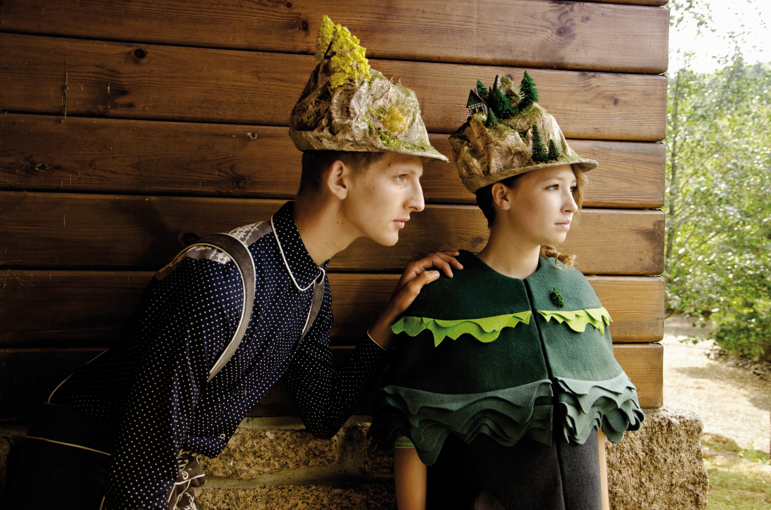 Yellow Trees Landscape hat