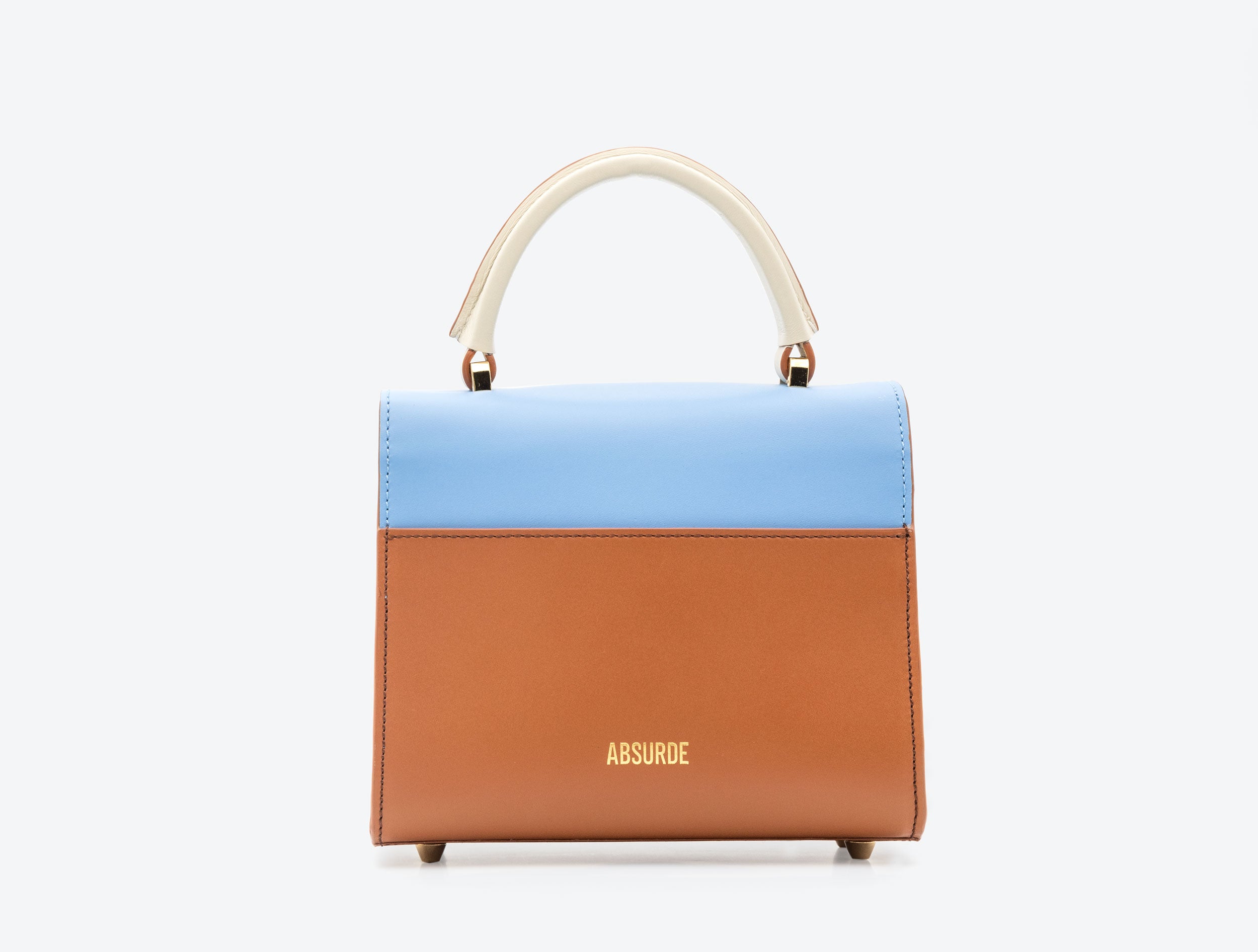 ONE WAY Blue small leather shoulder bag