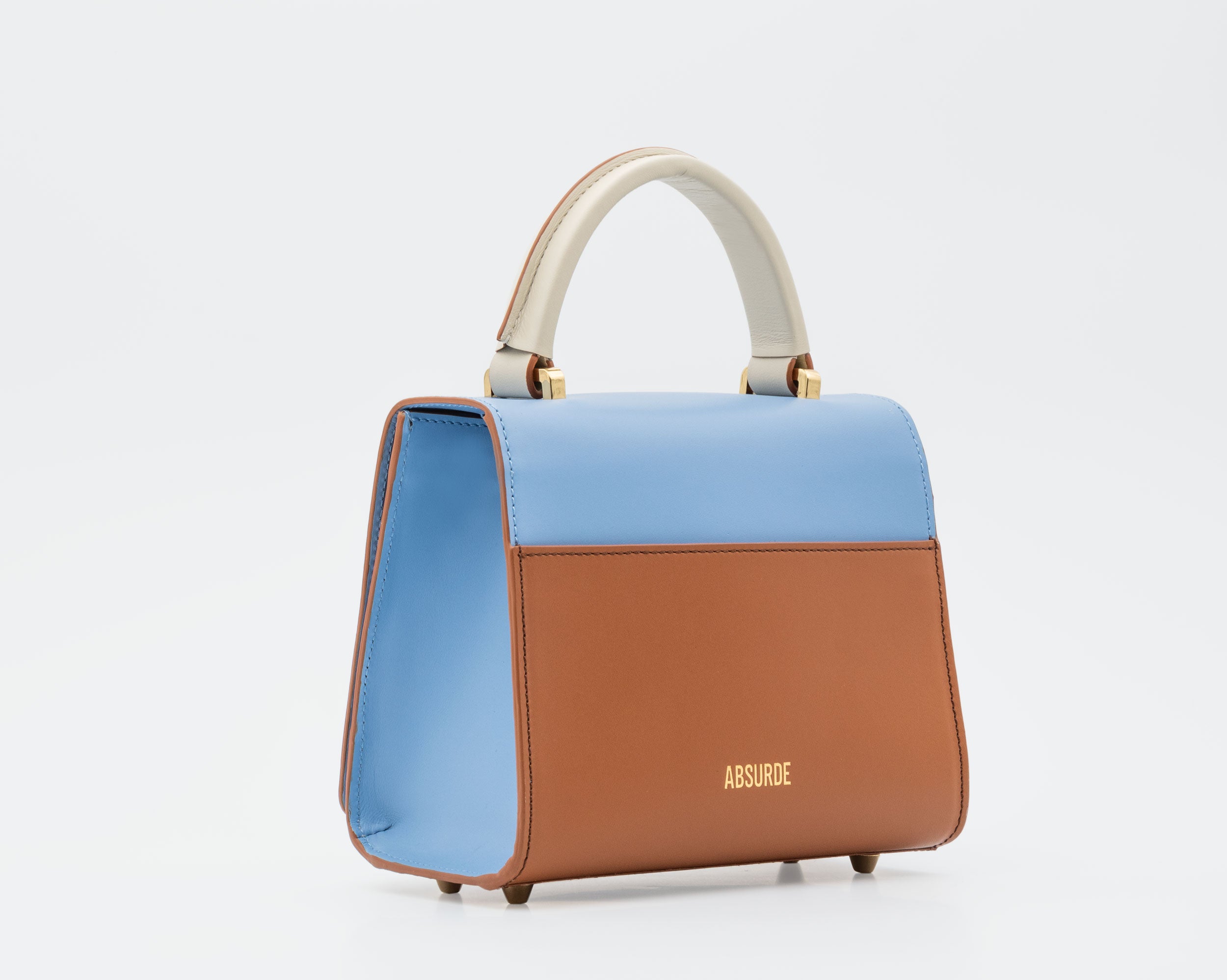 ONE WAY Blue small leather shoulder bag