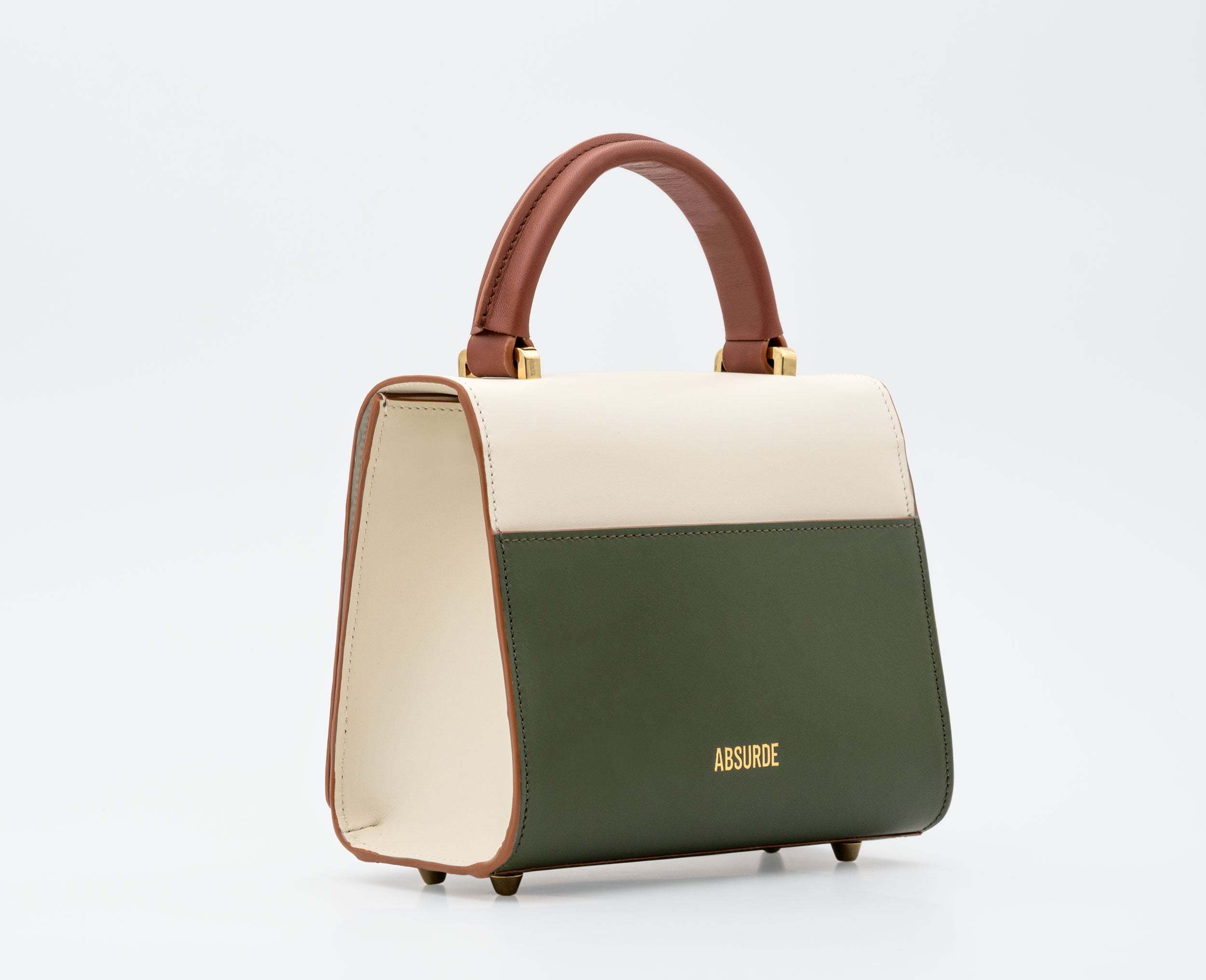 ONE WAY Off White small leather shoulder bag