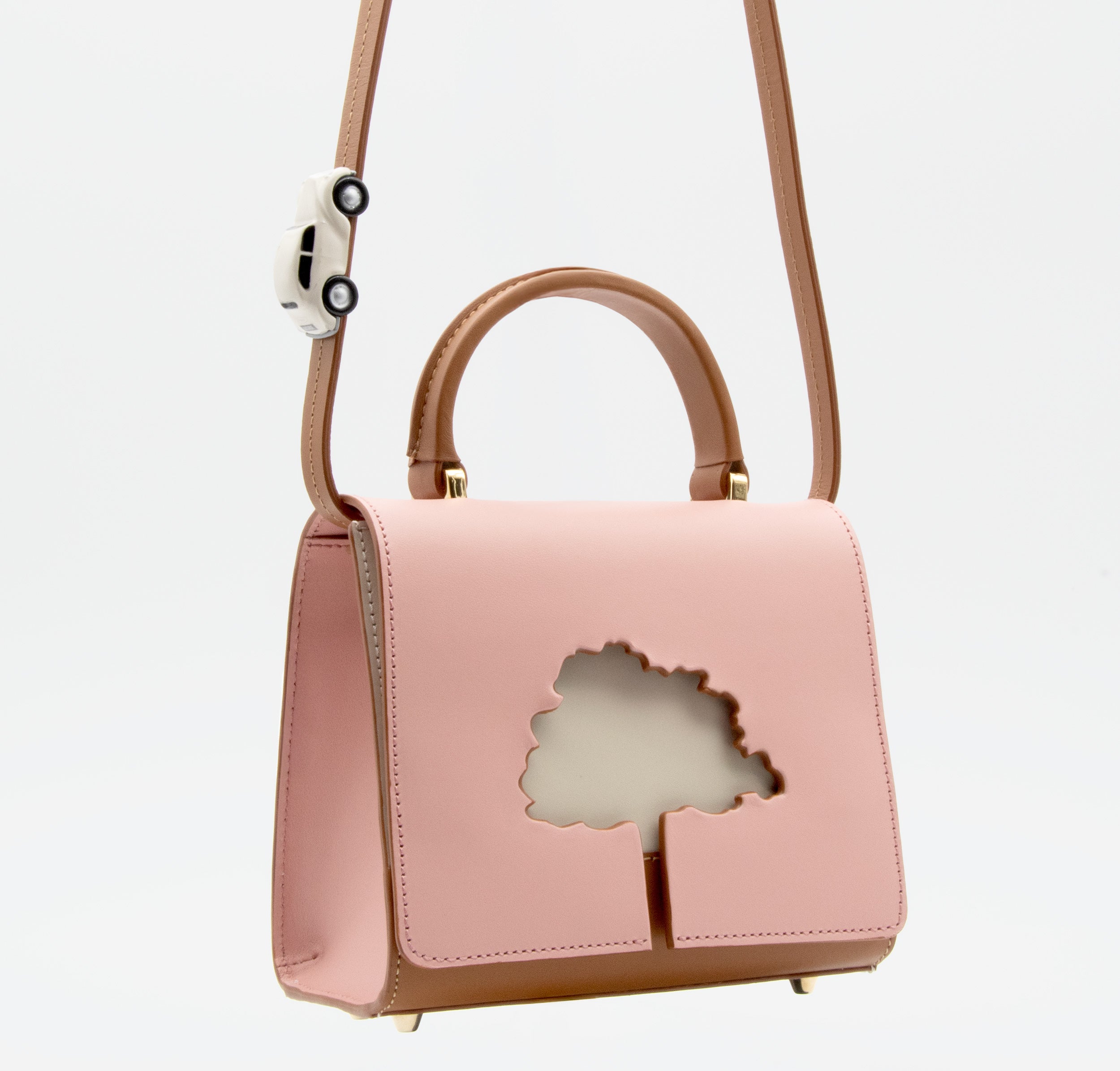 ONE WAY Pink small leather shoulder bag LIMITED EDITION