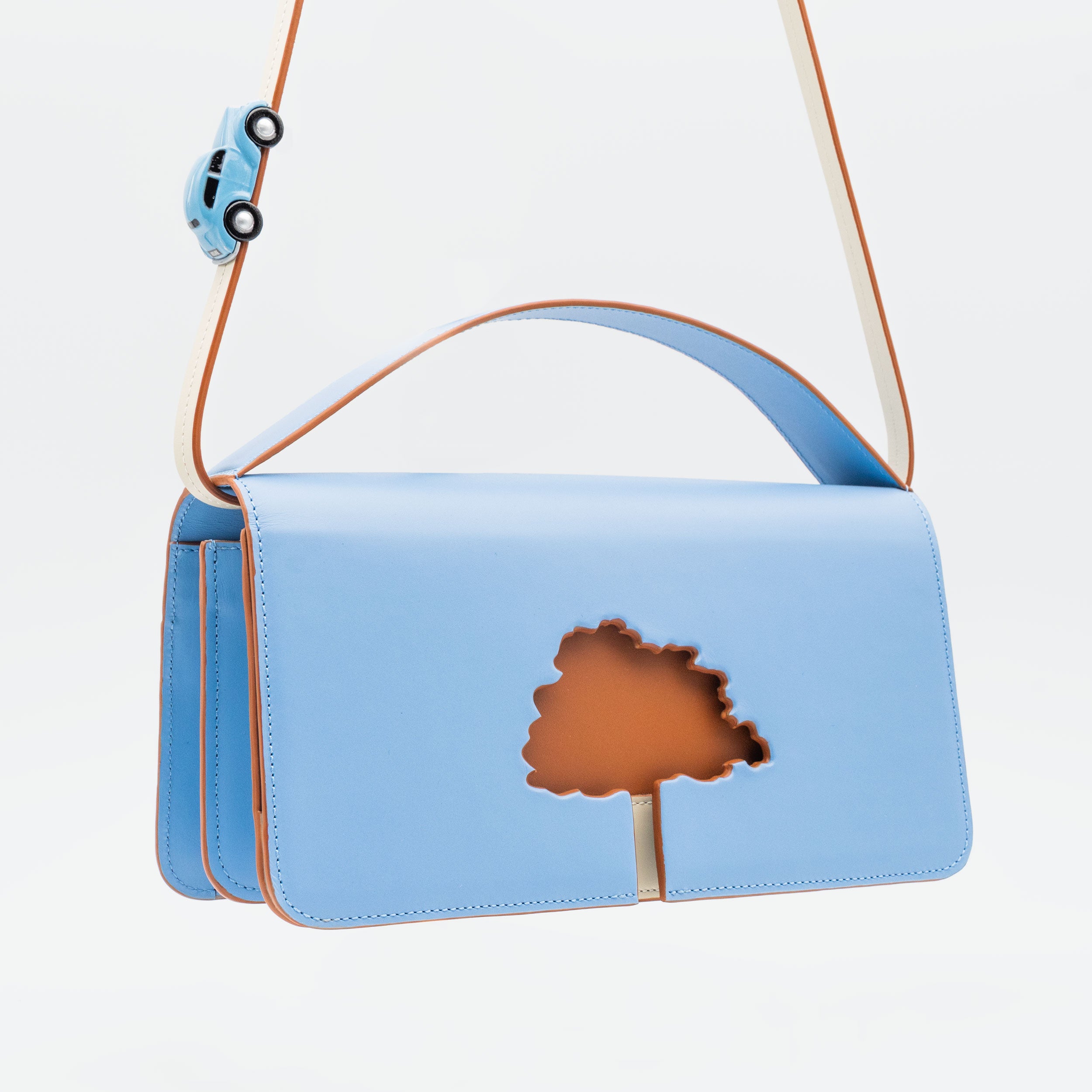 SPEED LIMIT Medium Bag in Blue Leather