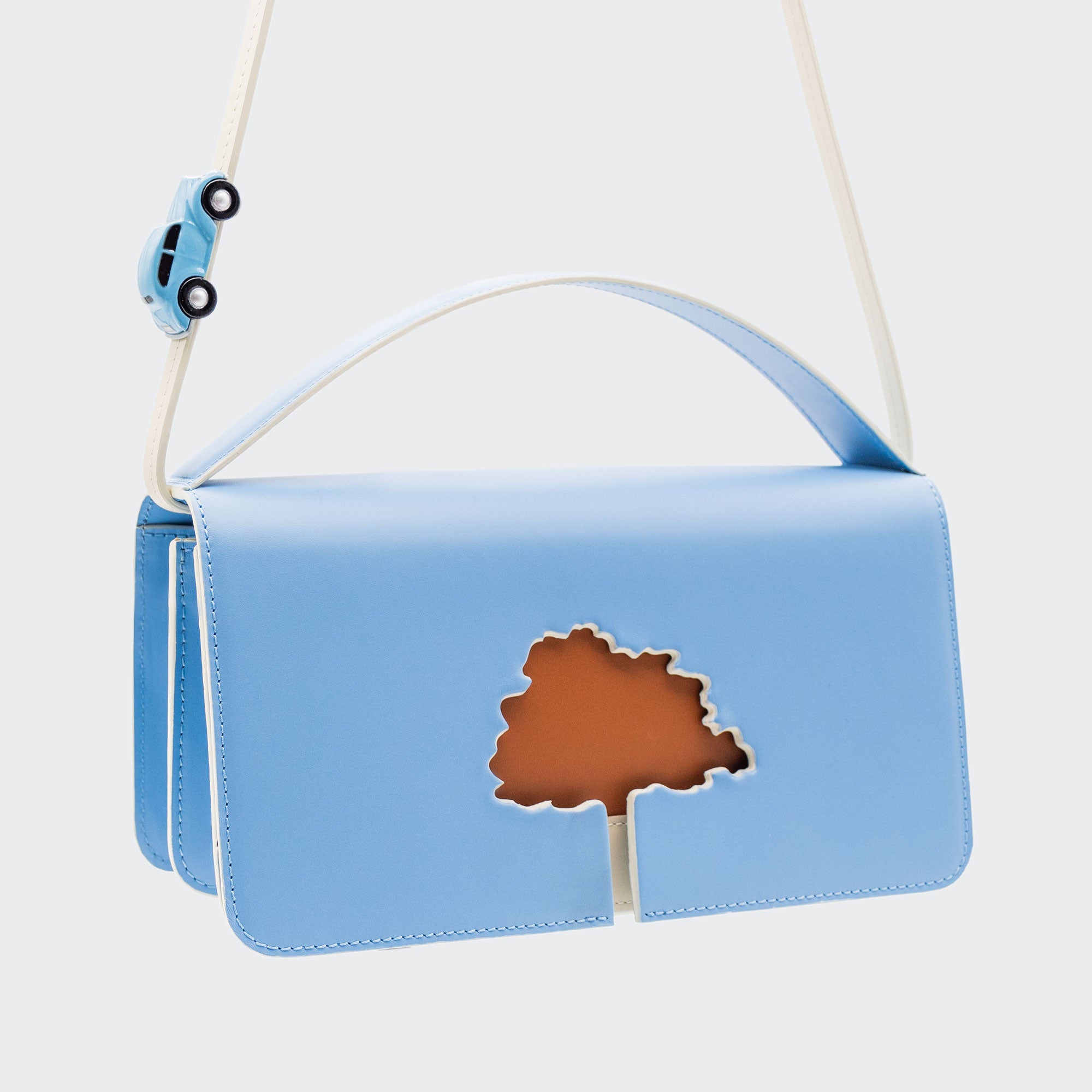 SPEED LIMIT Medium Bag in Blue Leather