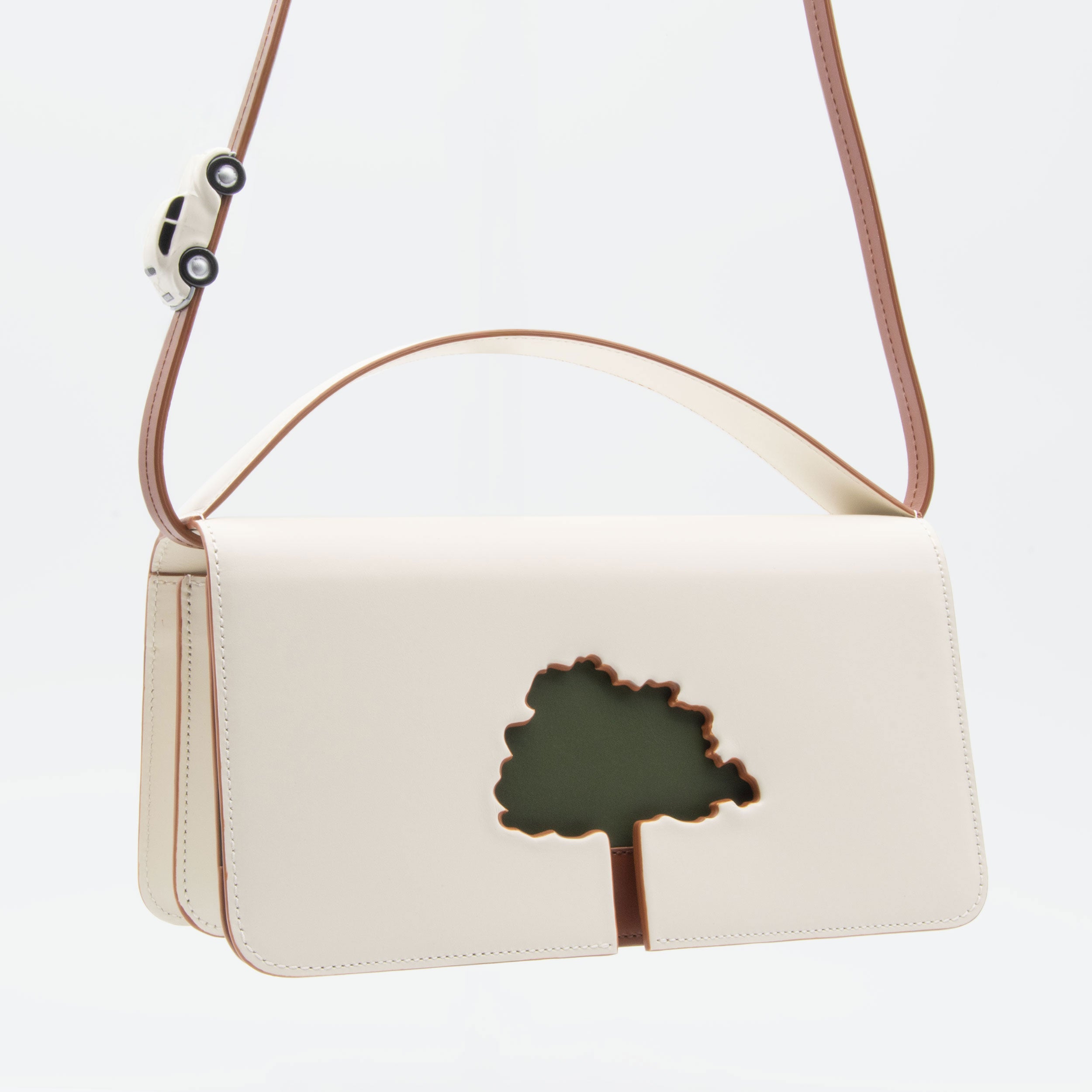 SPEED LIMIT Medium Bag in Off White Leather