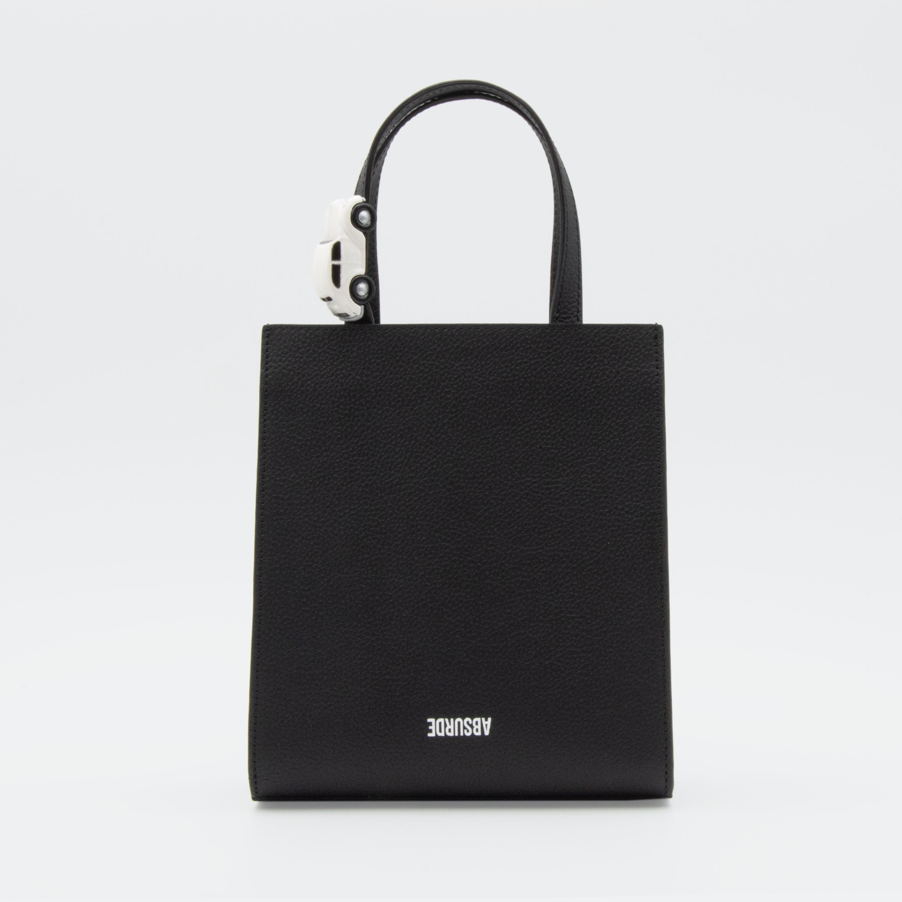MINI STOP Tote Bag in Black Leather – ABSURDE