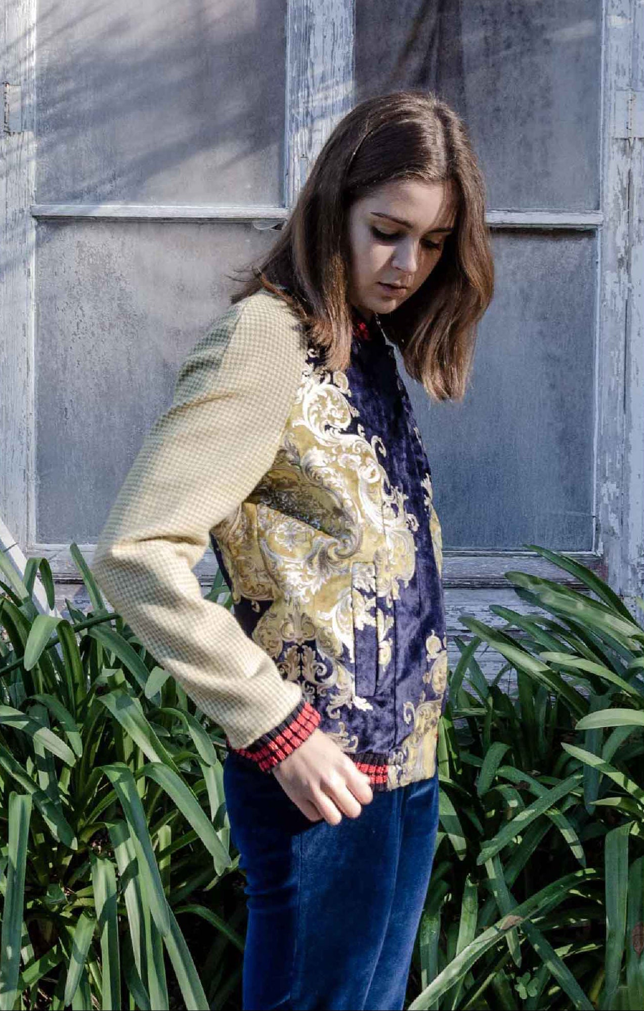 Clarisa Navy Bomber Jacket