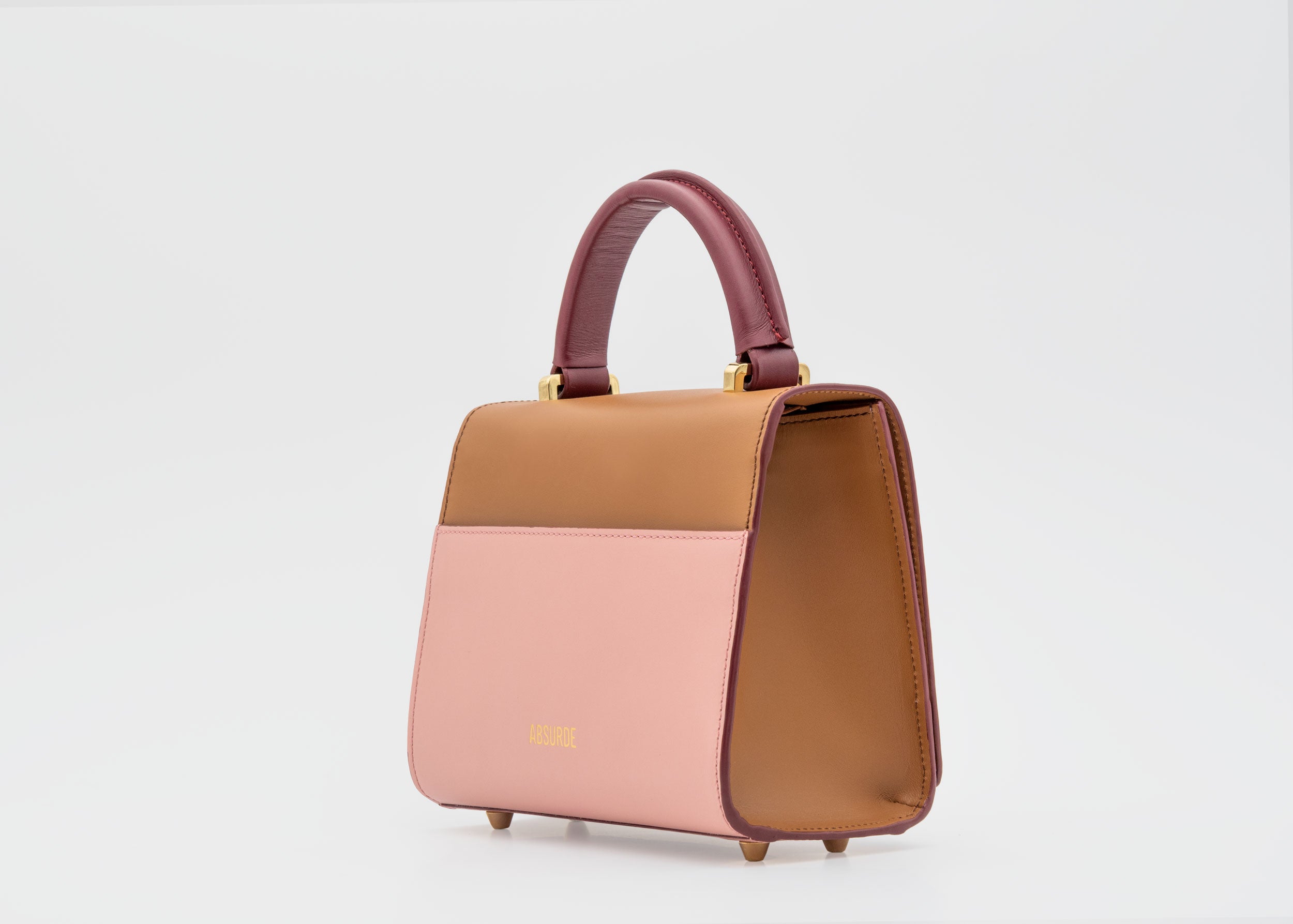 ONE WAY Beige small leather shoulder bag – ABSURDE