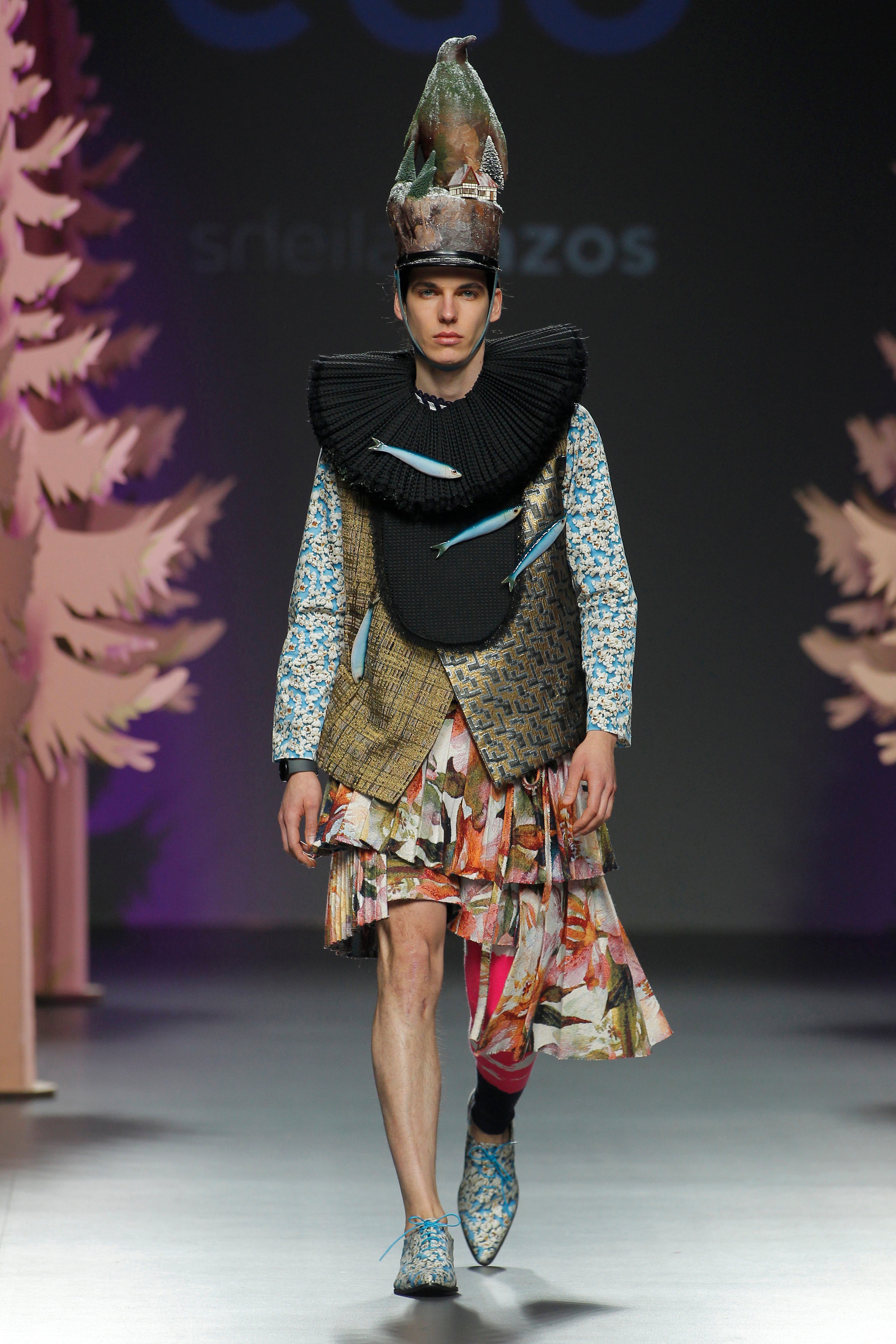 Gold Vest with Fish