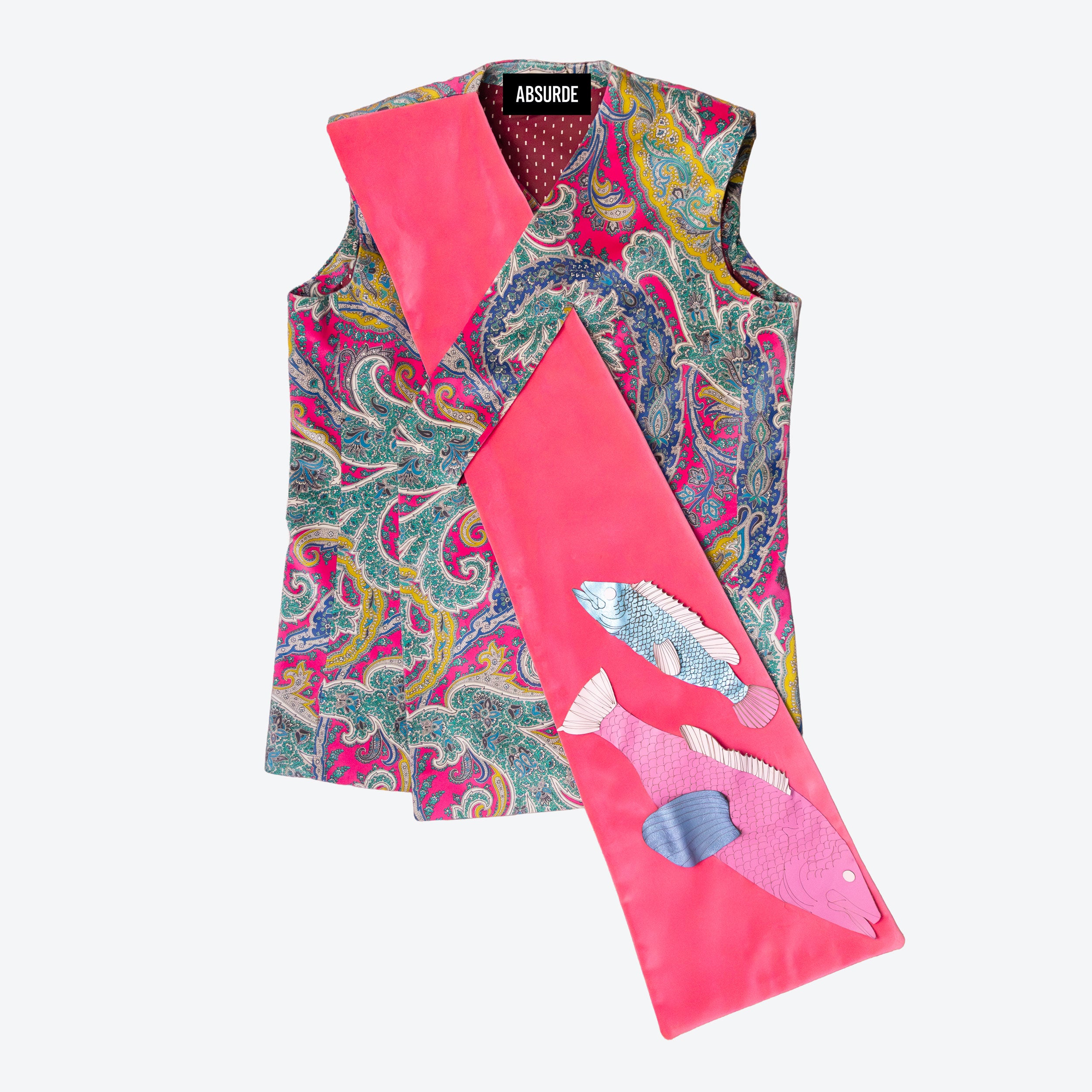 Pink Paisley Vest