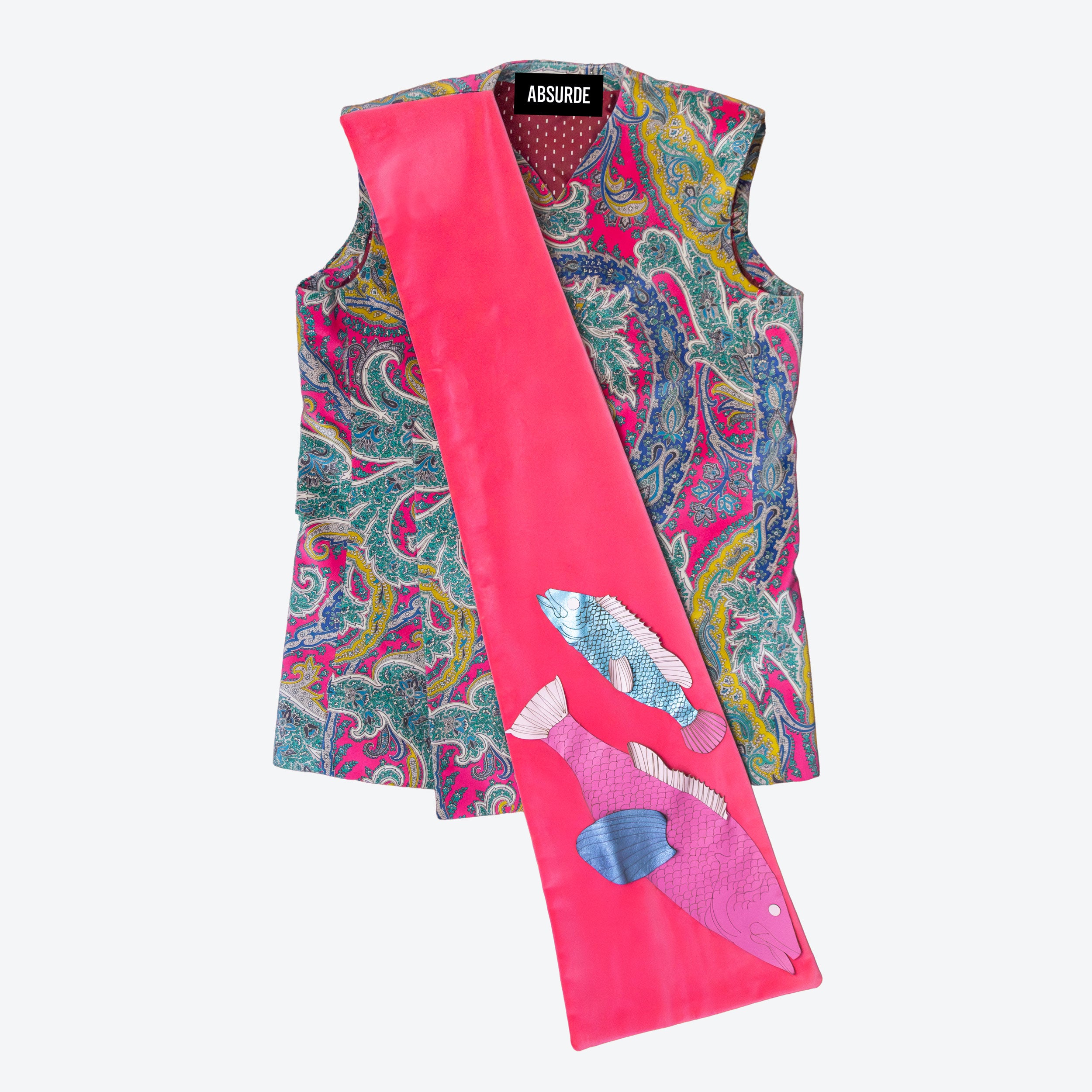 Pink Paisley Vest