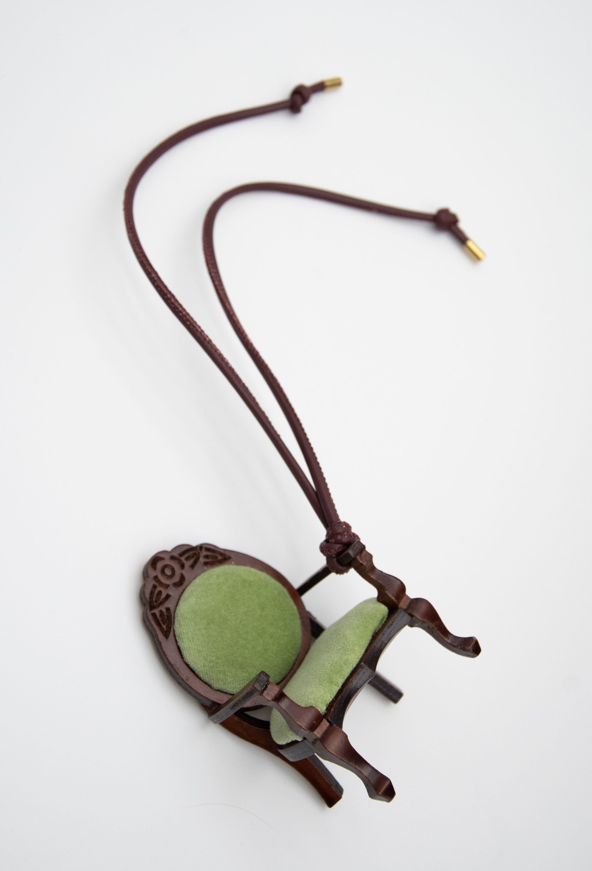 Green Velvet Chair Bag Charm