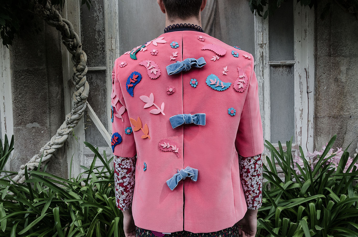 Matisse Velvet Fuchsia Jacket with Short Sleeves