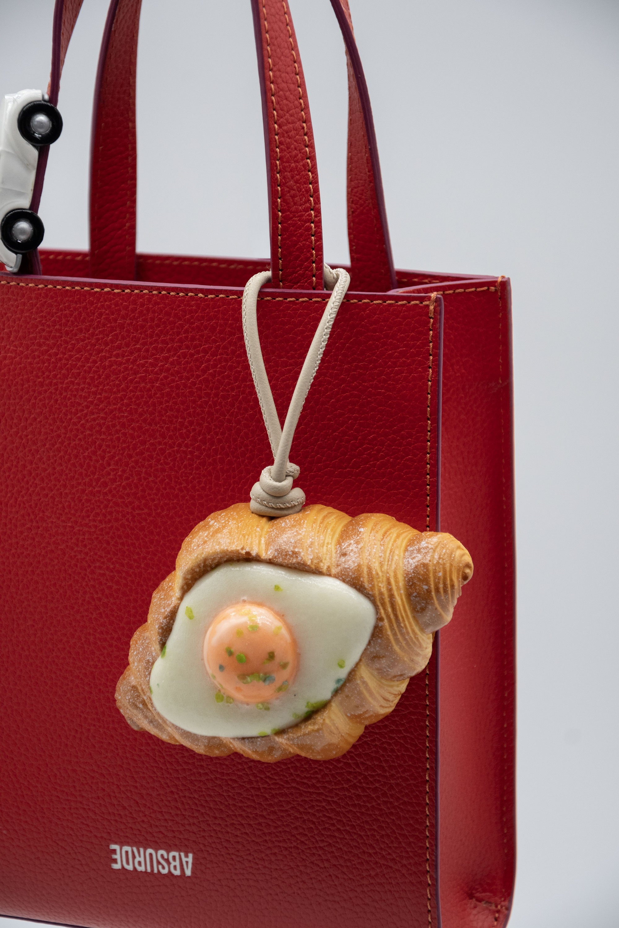 Croissant with Egg Bag Charm – ABSURDE
