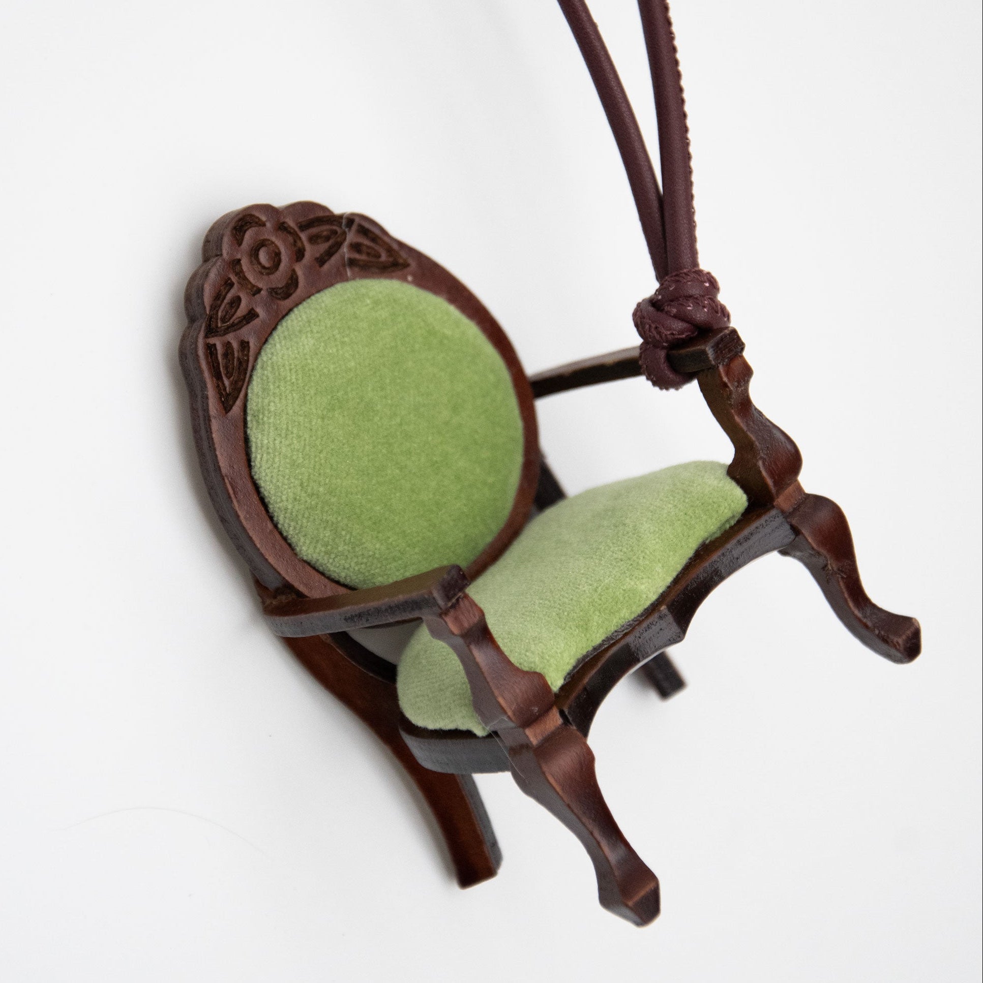 Green Velvet Chair Bag Charm