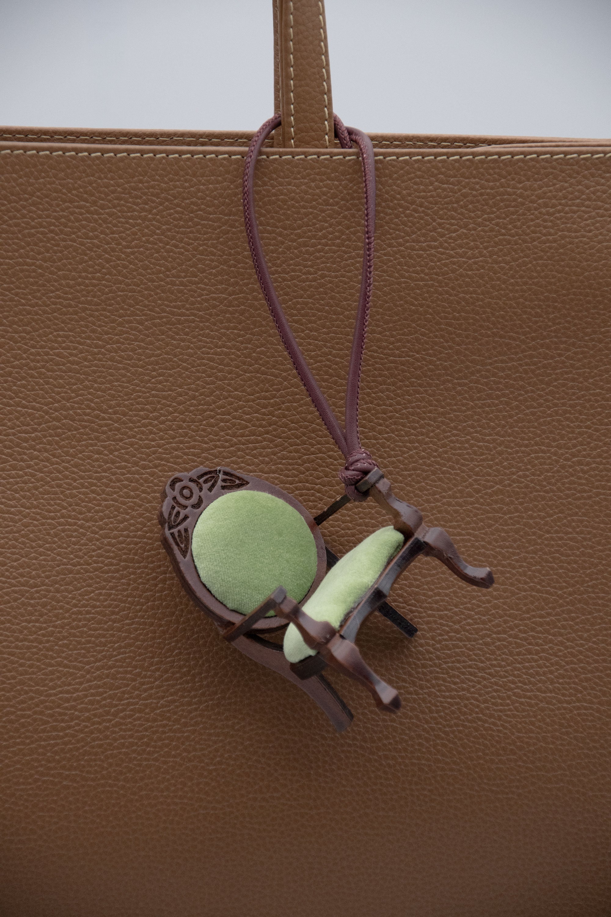 Green Velvet Chair Bag Charm