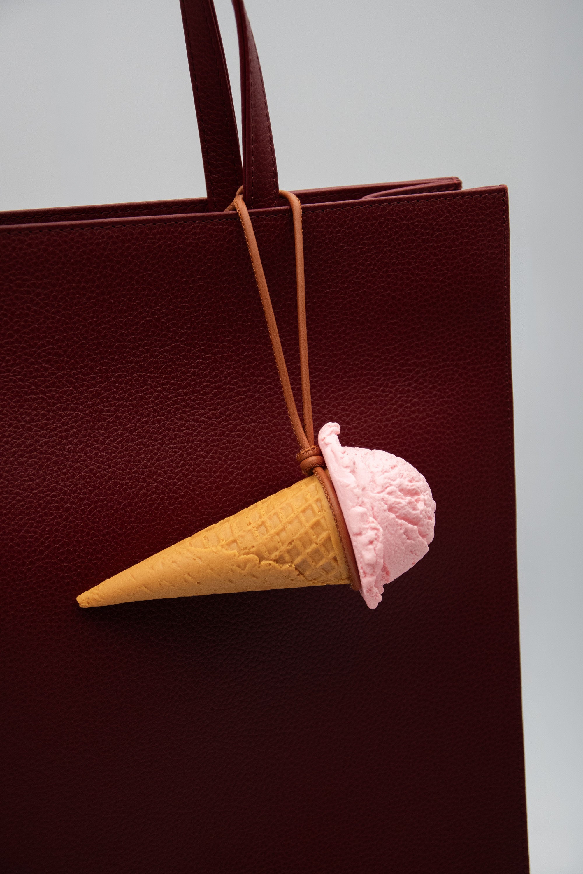 Strawberry Ice Cream Bag Charm