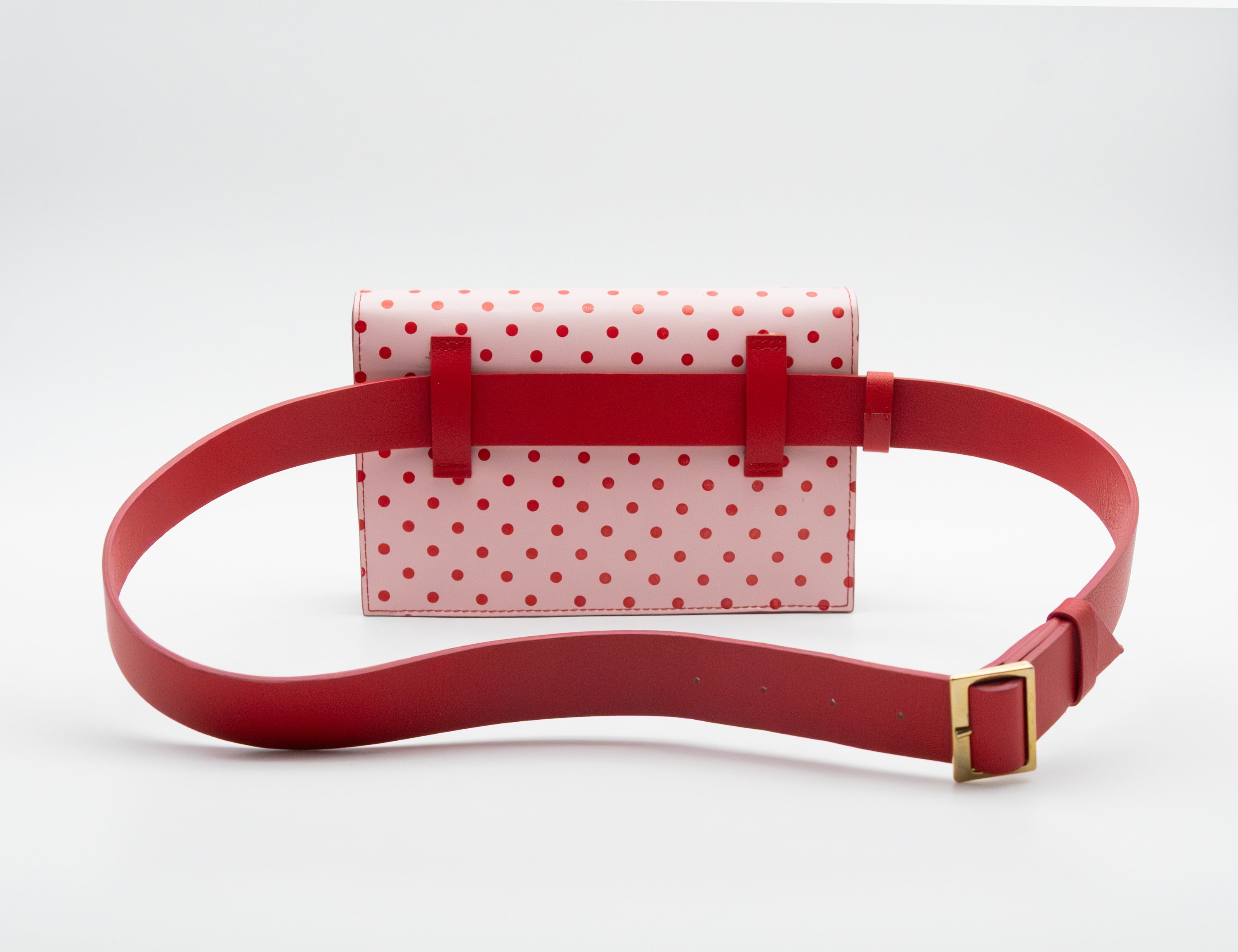 Pink with red dots Building Bag