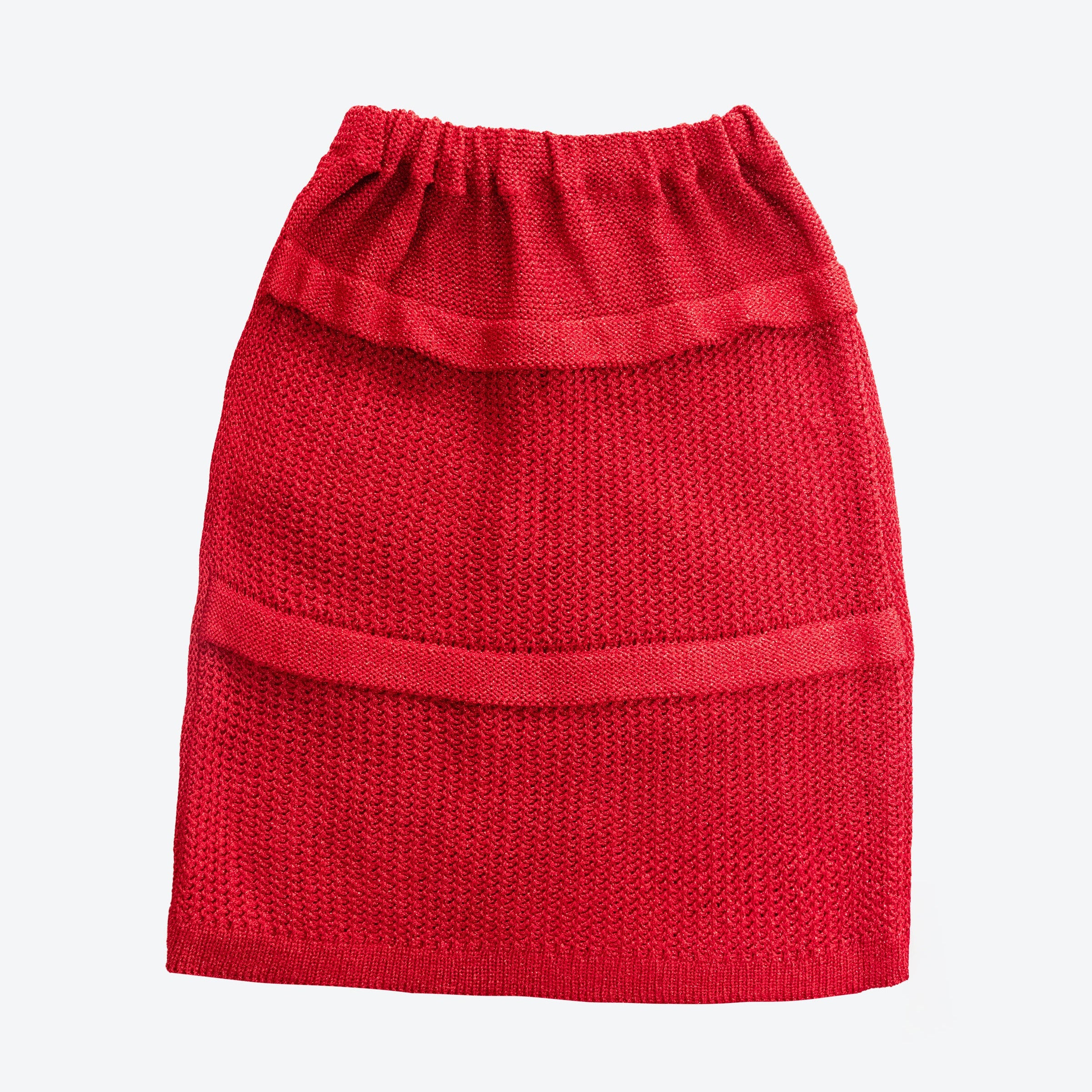 Red Knitted Skirt