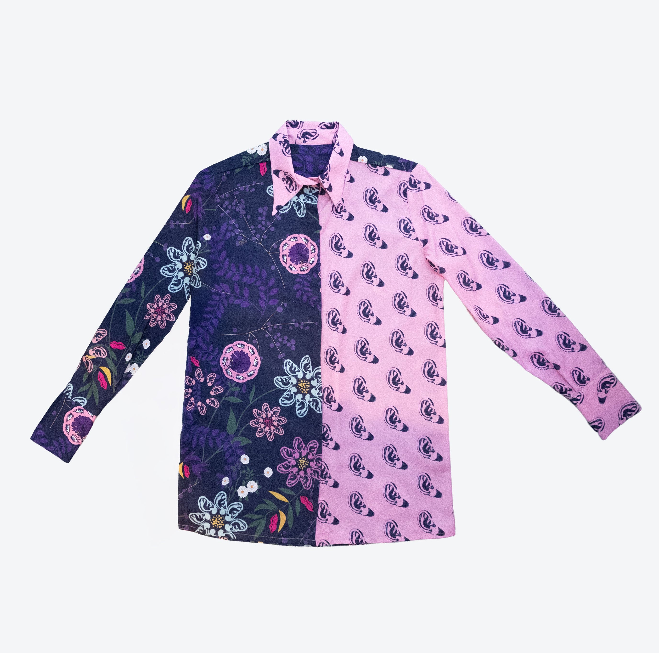 Ears Pink and Navy Shirt