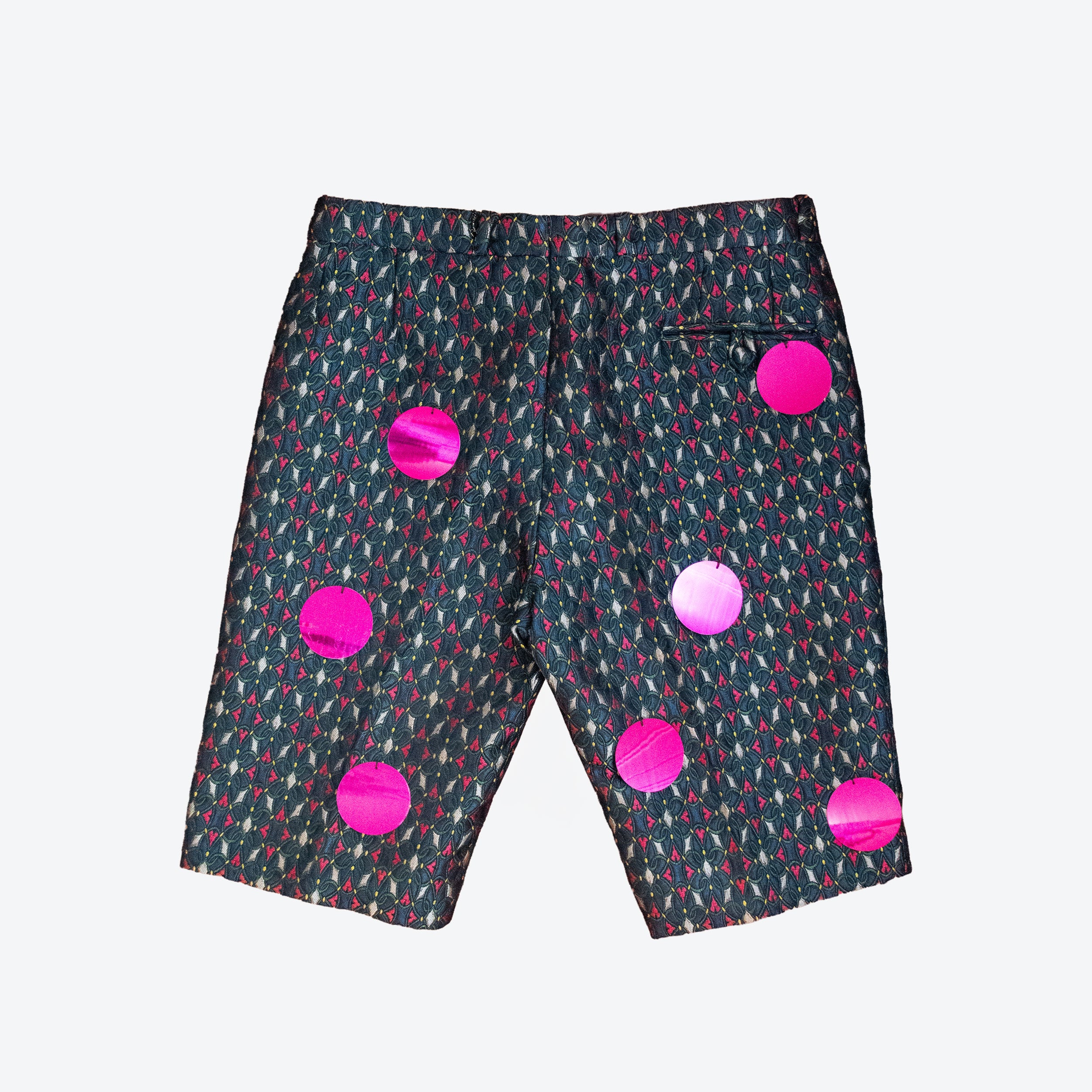Jacquard shorts with giant sequins
