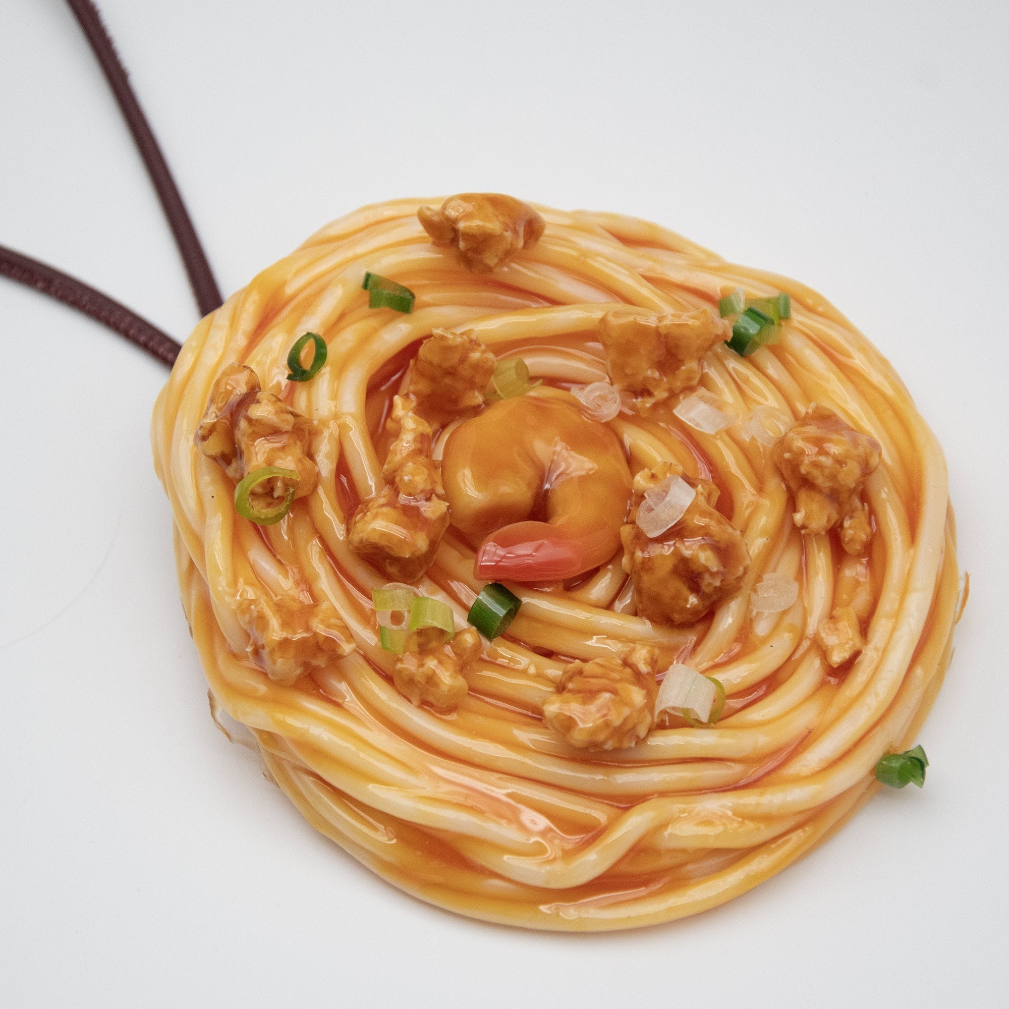 Shrimp Spaghetti Bag Charm