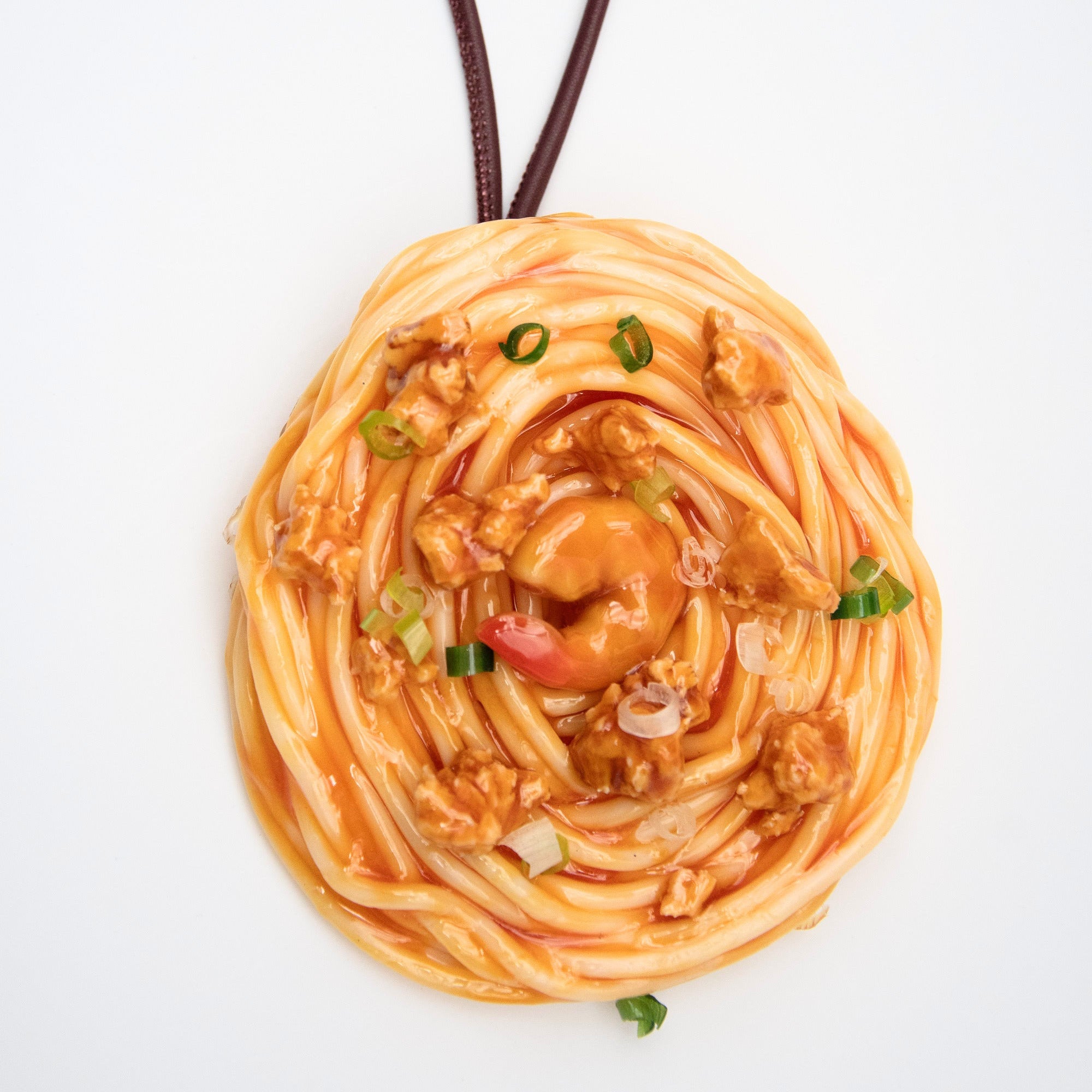 Shrimp Spaghetti Bag Charm