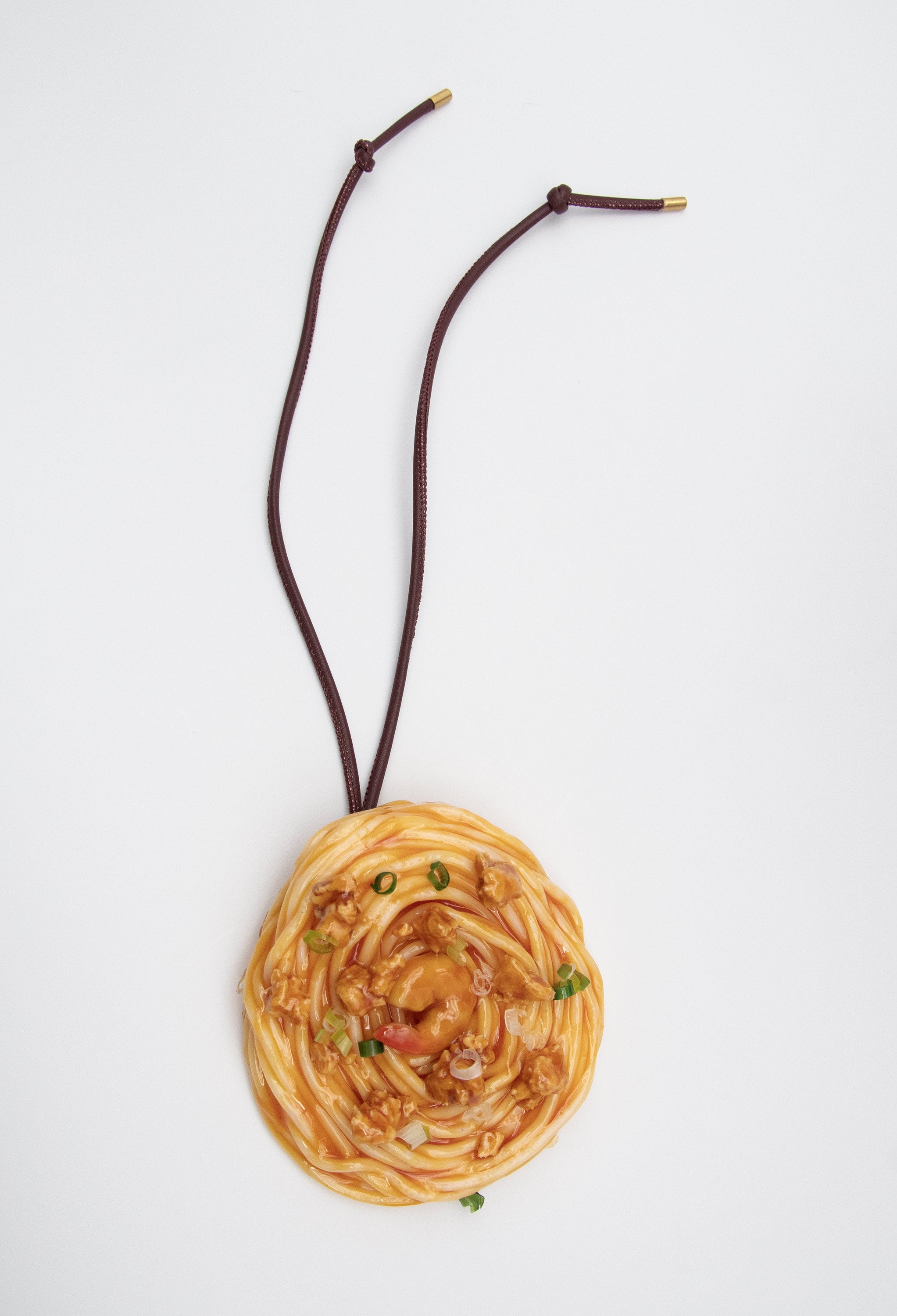 Shrimp Spaghetti Bag Charm