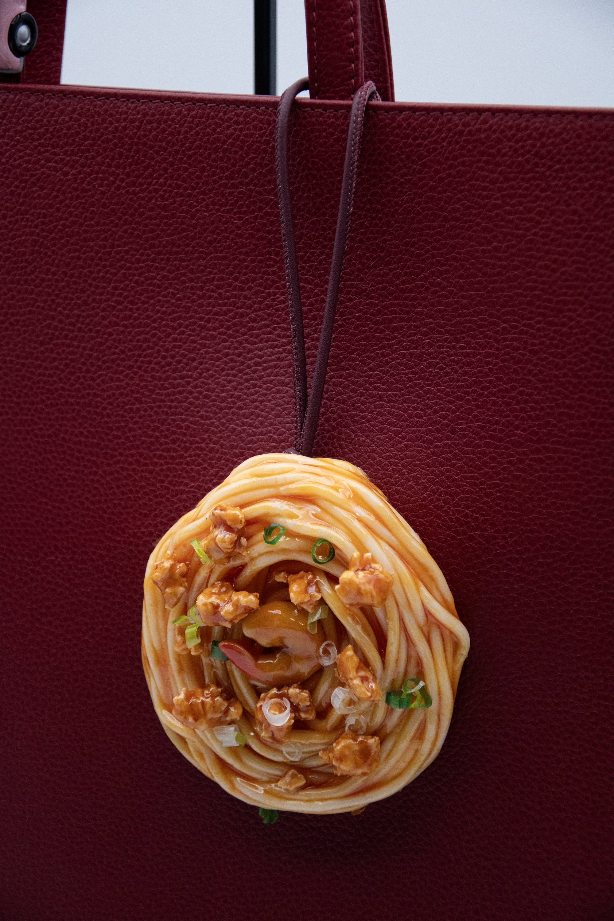Shrimp Spaghetti Bag Charm