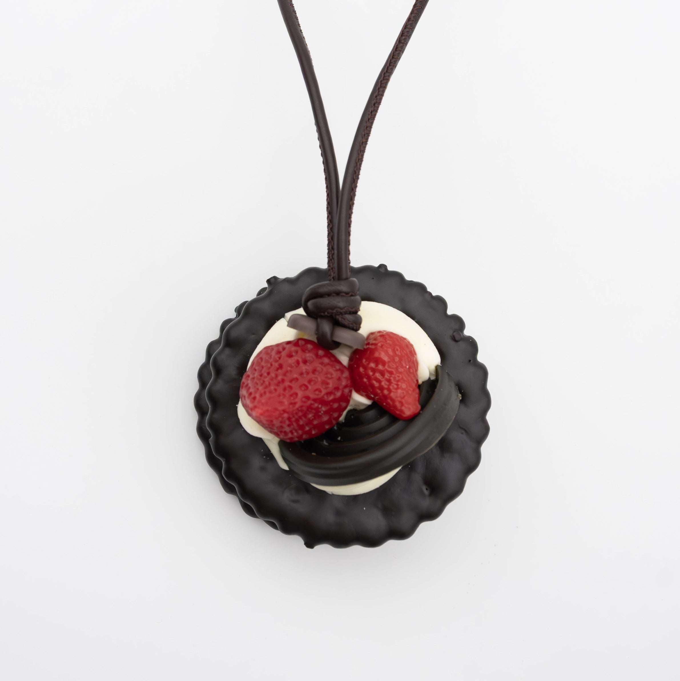 Chocolate Fruit Tart Bag Charm