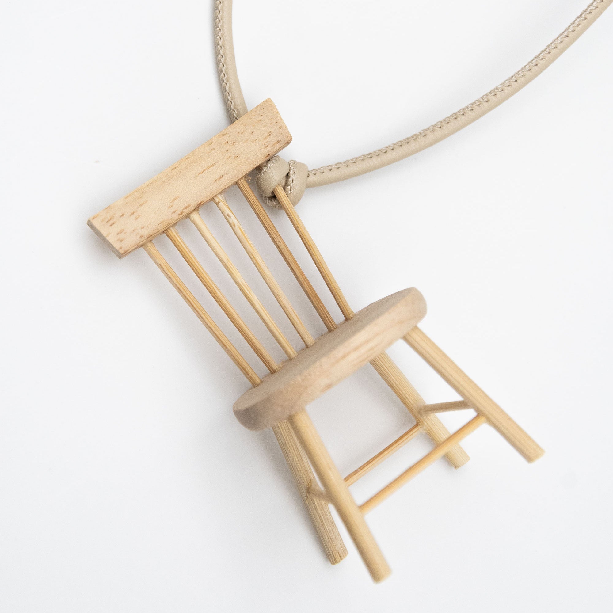 Wooden Chair Bag Charm
