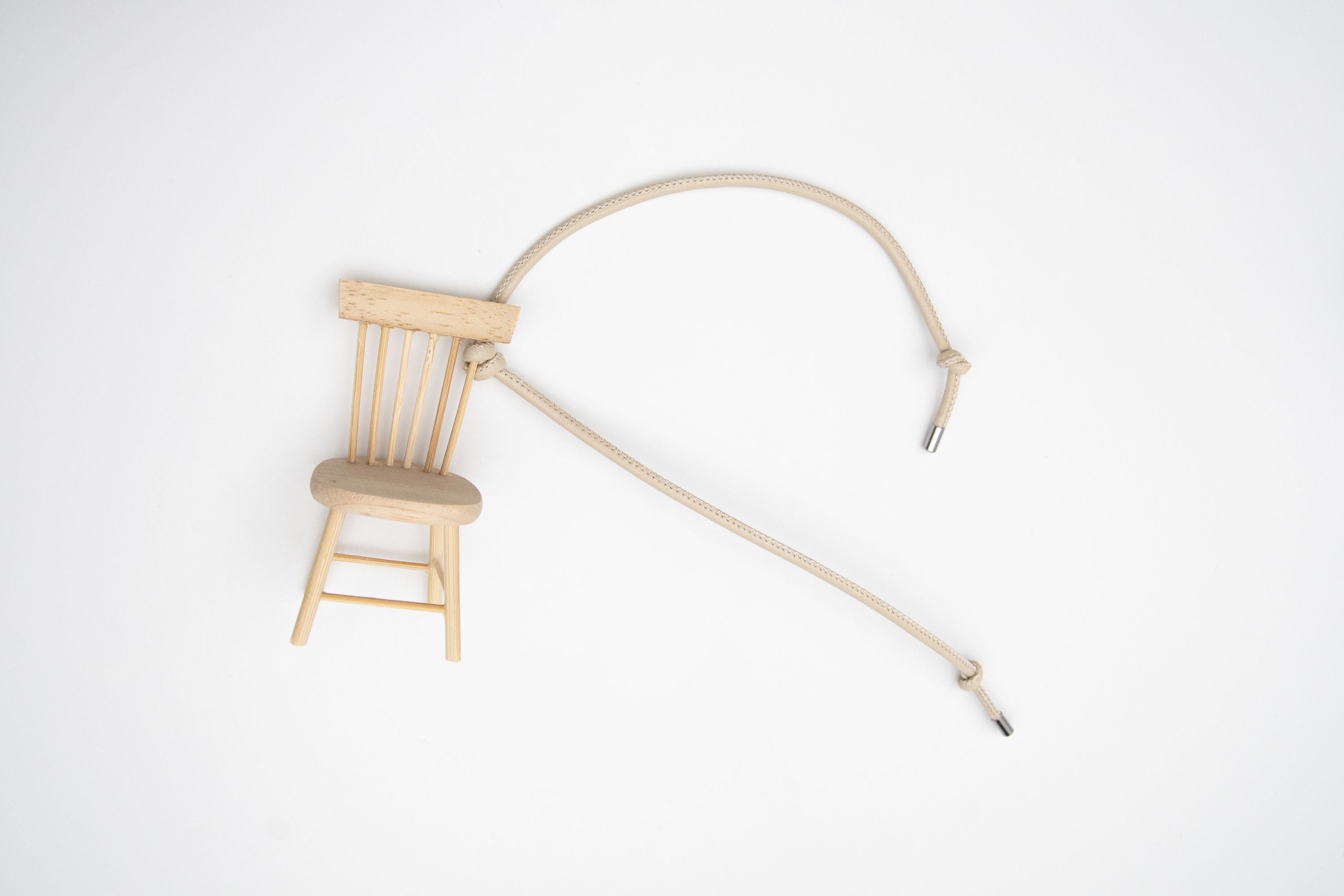 Wooden Chair Bag Charm